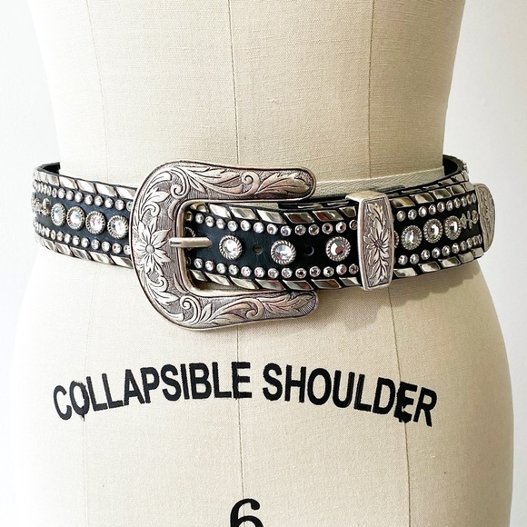 Kippys Accessories - Kippys • Swarovski Crystal Studded Belt • 30
